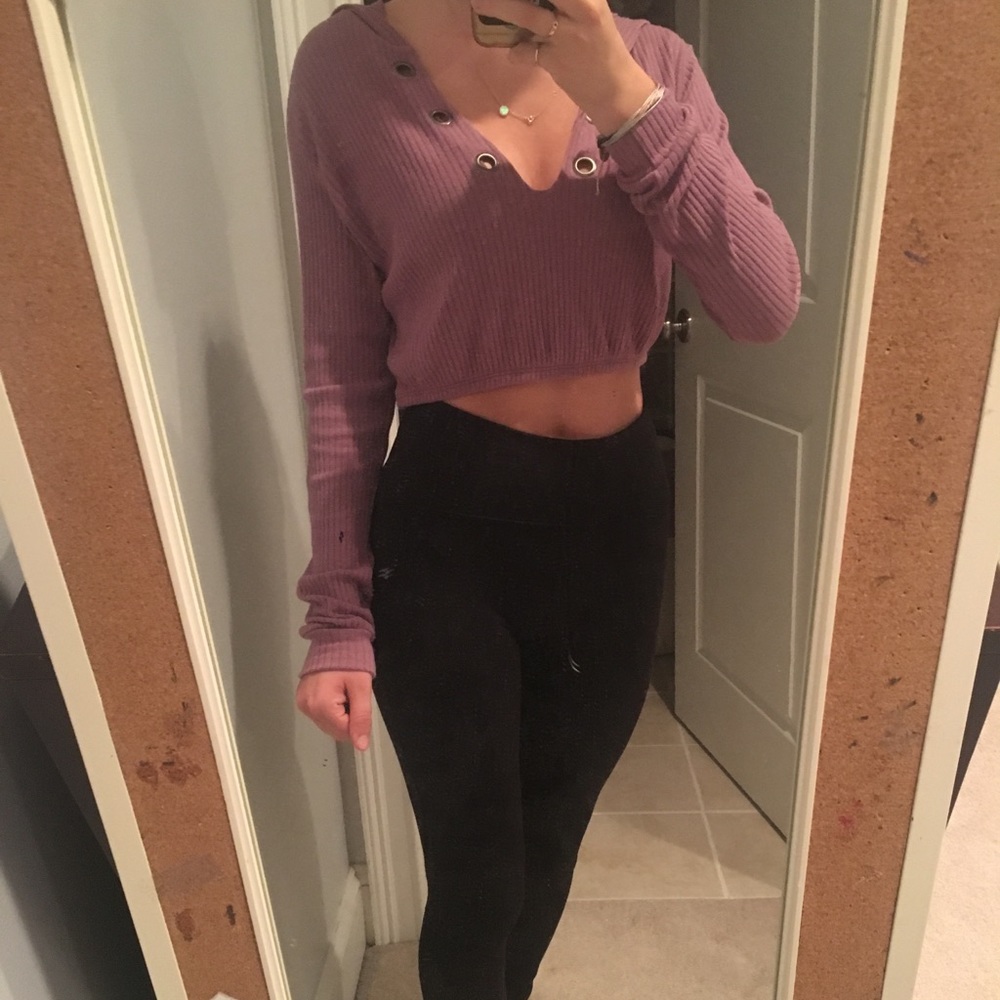 Cropped hoodie